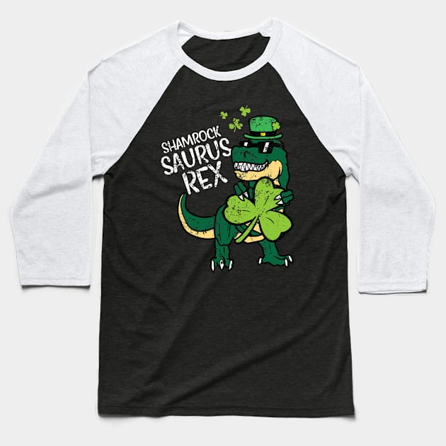 St Pat Rex Dino Saint Patricks Day Trex Baseball T-Shirt by LEGO